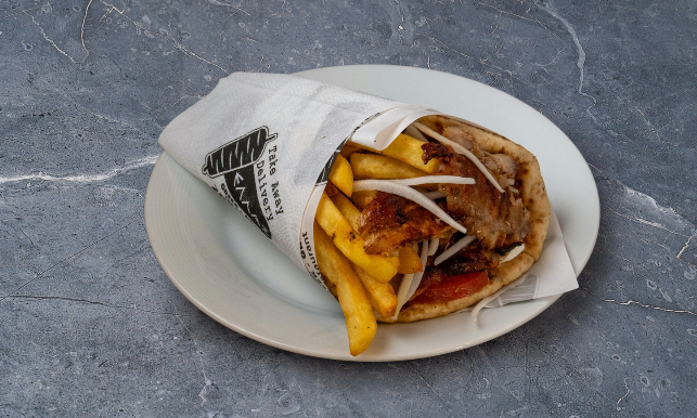Pork Gyros Greek Pita